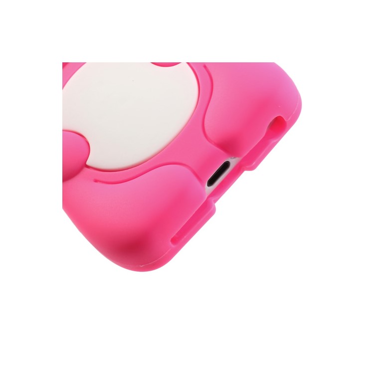 Lovely 3D Bear Silicone Protective Case for iPhone 5c - Rose-6