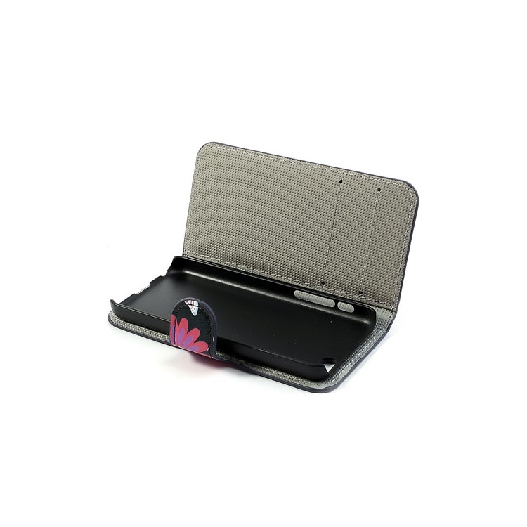 Butterfly & Flower Wallet Leather Case Stand for iPhone 5c-6