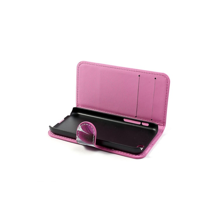 Beautiful Lotus Flower for iPhone 5c Wallet Leather Skin Case-6