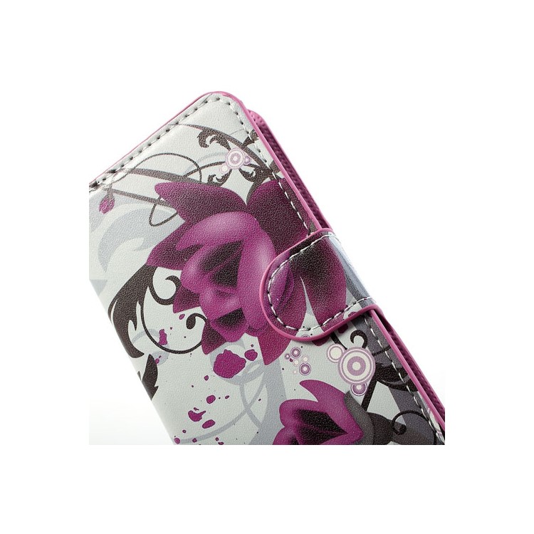 Beautiful Lotus Flower for iPhone 5c Wallet Leather Skin Case-8
