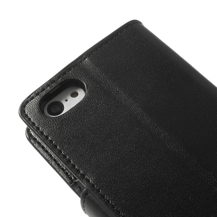 Black Mercury Goospery Sonata Wallet Leather Stand Case for iPhone 5c-10