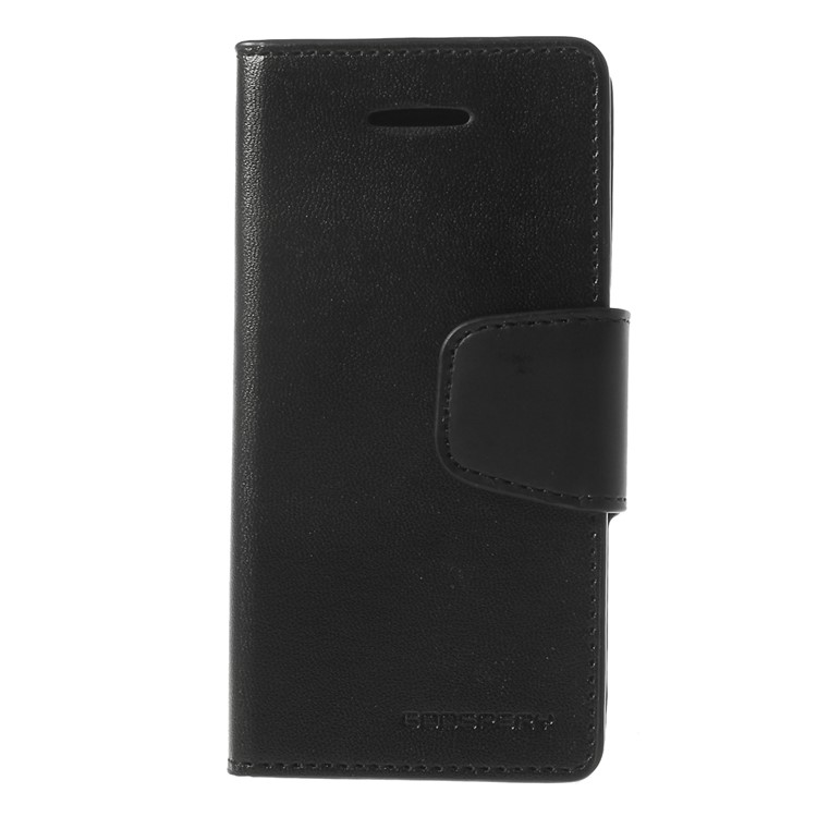 Black Mercury Goospery Sonata Wallet Leather Stand Case for iPhone 5c-3