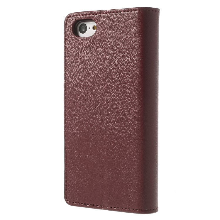 Wine Red Mercury Goospery Sonata Wallet Leather Cover w/ Stand for iPhone 5c-2