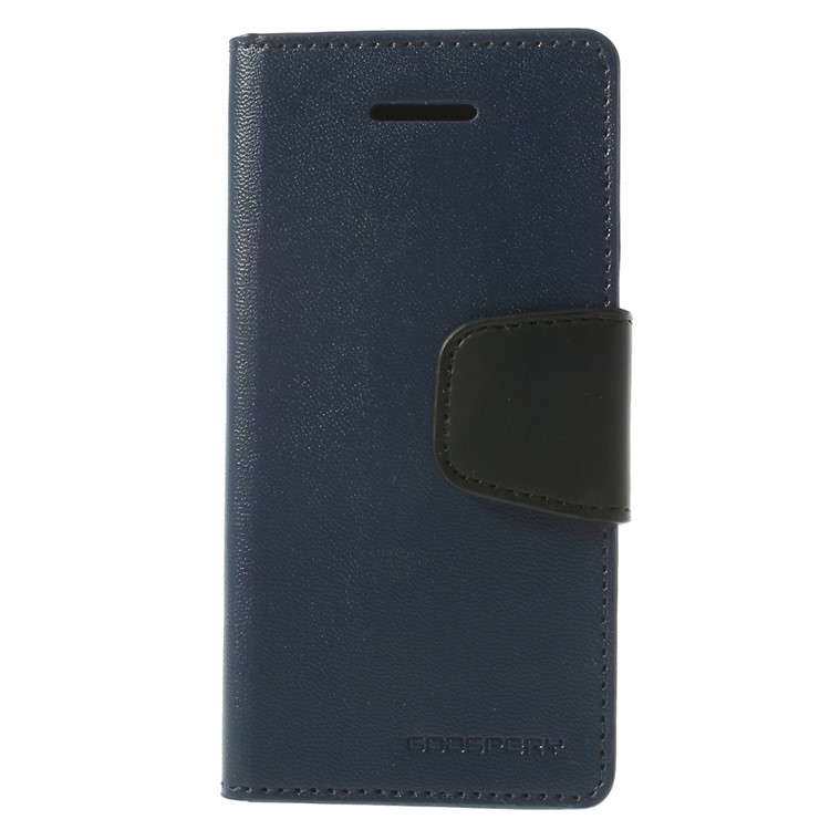 Dark Blue Mercury Goospery Sonata Stand Leather Wallet Cover for iPhone 5c-3