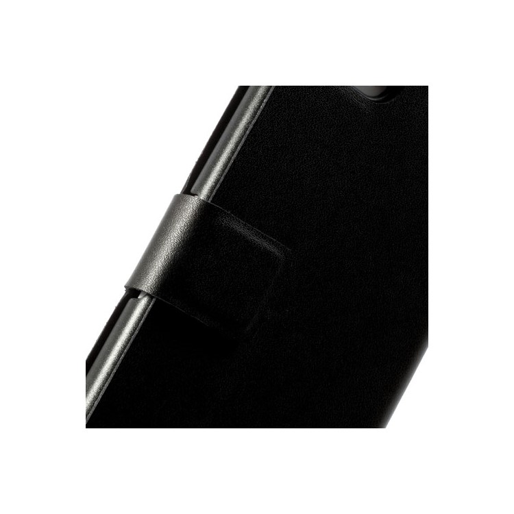 Black Doormoon Wallet Genuine Leather Case with Stand for iPhone 5c-8