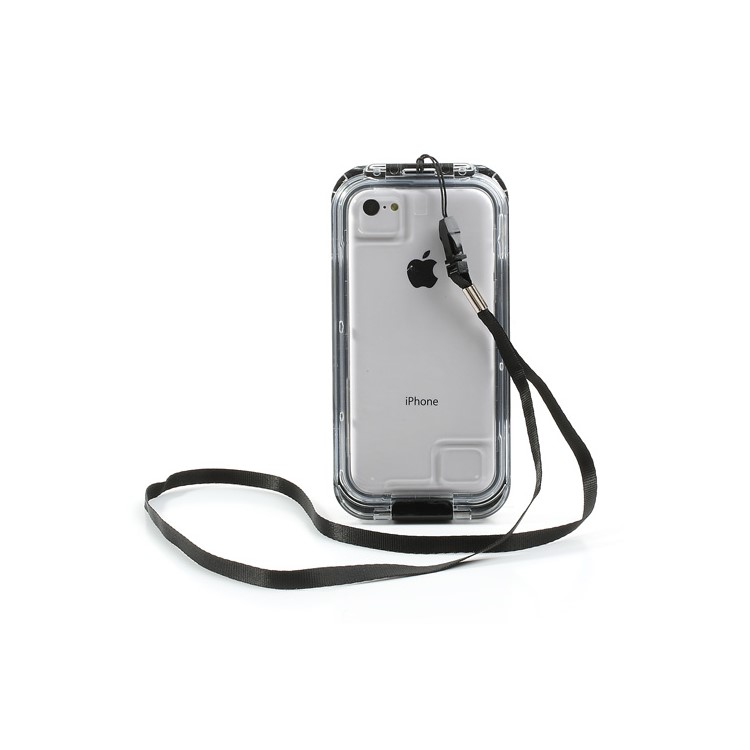 Custodia Per Protezione Impermeabile IP68 Premium Per Iphone 4s 4 + Cinghia Del Collo - Nero