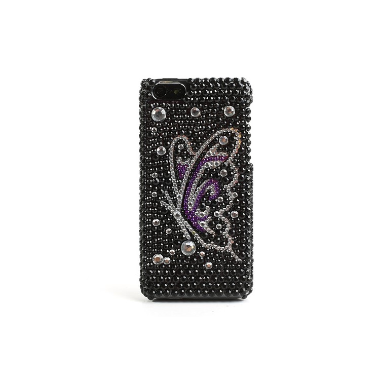 Vivid Butterfly Bling Bling Rhinestone Hard Plastic Case Cover for iPhone 5C-2