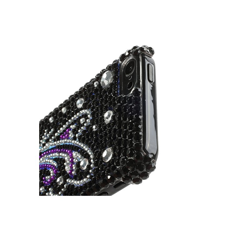 Vivid Butterfly Bling Bling Rhinestone Hard Plastic Case Cover for iPhone 5C-4
