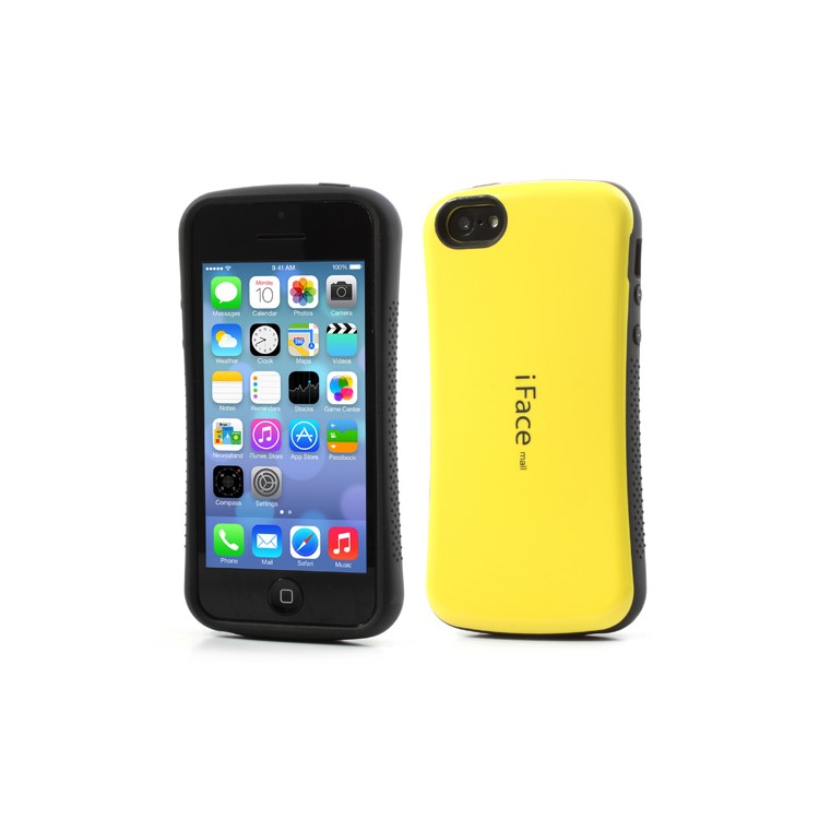 

IFACE MALL for iPhone 5C PC & TPU Dual Layer Hybrid Shell - Yellow, iPhone 5c