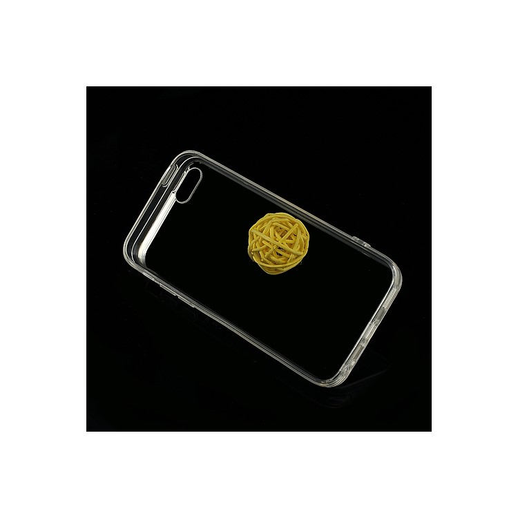 Clear PC Back TPU Frame Hybrid Case for iPhone 5c w/ Dust-proof Plug - Transparent-5