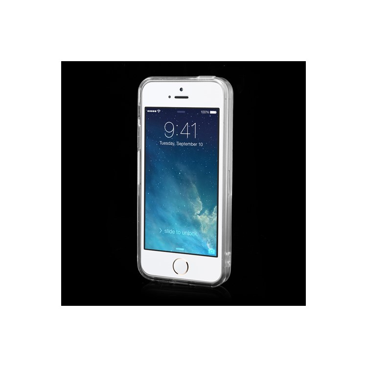 Transparent TPU Edges & Crystal PC Back Case for iPhone 5s 5-3