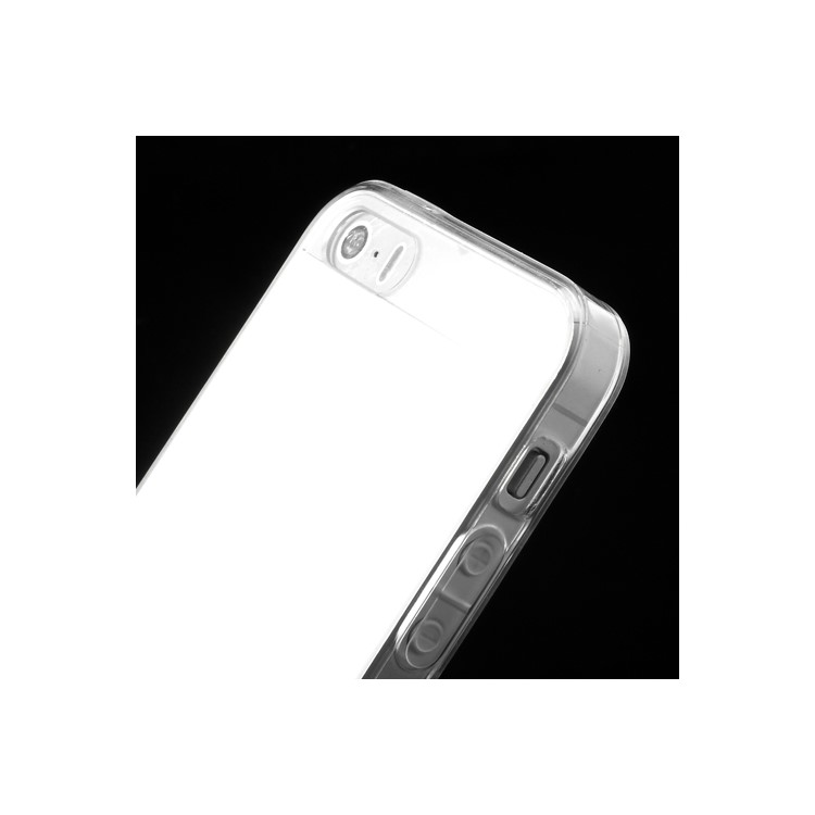Transparent TPU Edges & Crystal PC Back Case for iPhone 5s 5-6