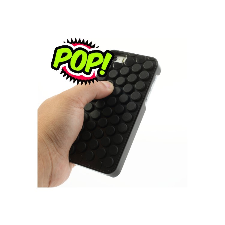Pop Pop Pop Sound Bubble Wrap Case Shell for iPhone 5s 5 - Black