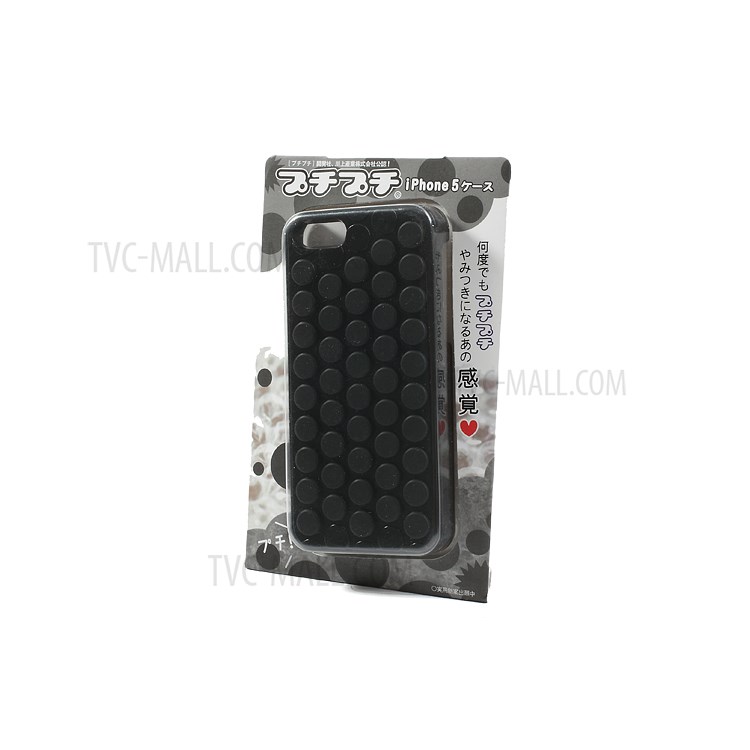 Pop Pop Pop Sound Bubble Wrap Case Shell for iPhone 5s 5 - Black