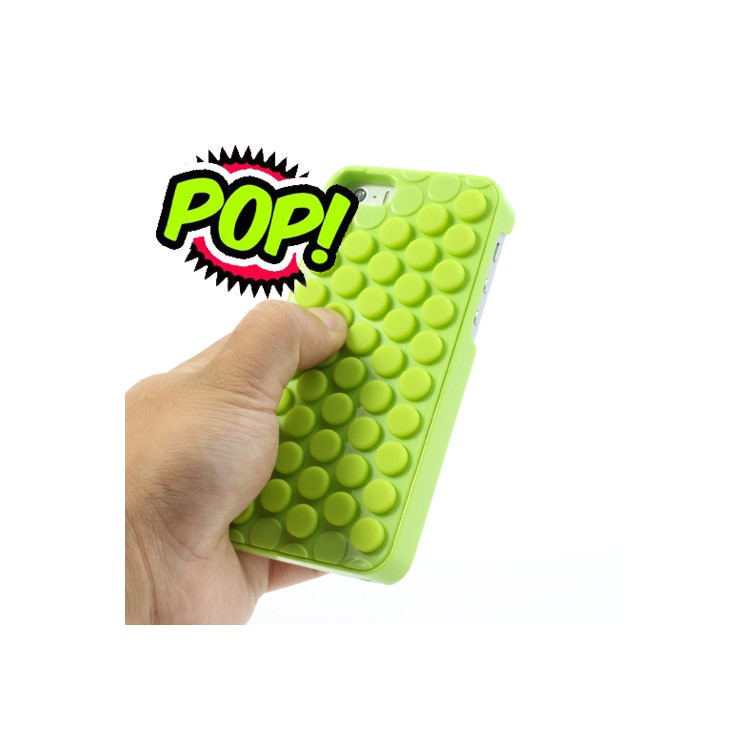 

Novelty Bubble Wrap Pop Case Hybrid Cover for iPhone SE 5s 5 - Green