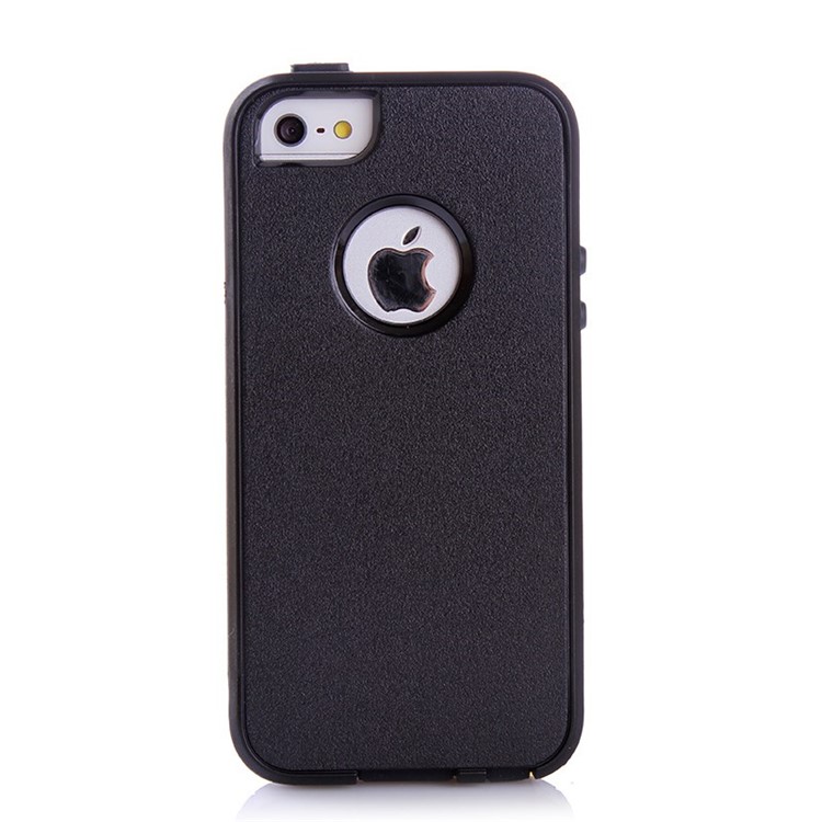 

Ударопрочный Отсекаемый Корпус Для ПК + TPU Для Iphone SE 5s 5 - Черный, iPhone 5s