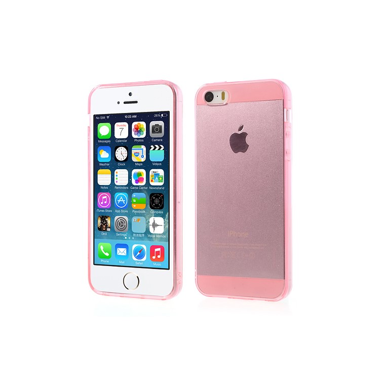 

Transparent Soft TPU Cover Shell for iPhone SE 5s 5 - Pink