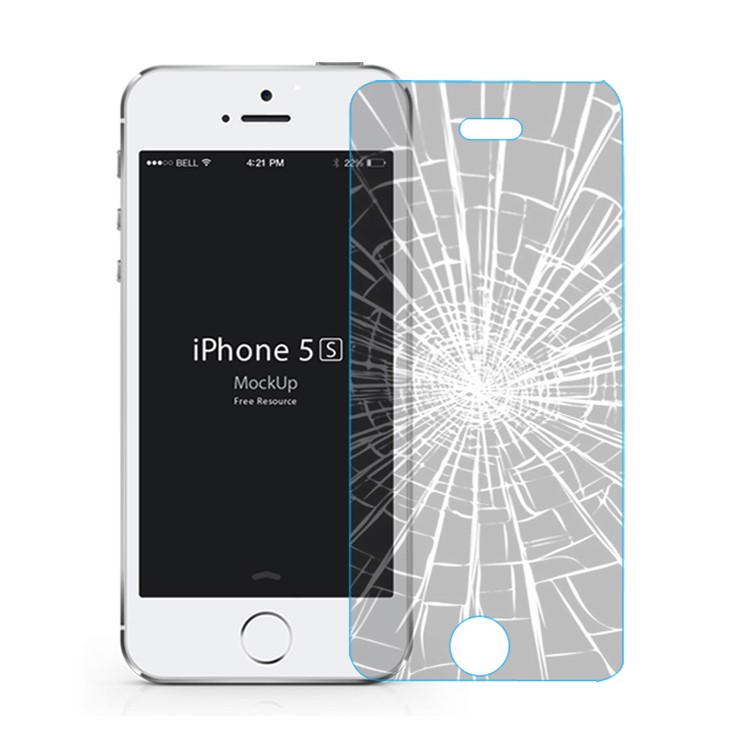 Baseus for iPhone 5s 5c 5 2.5D 0.3mm Tempered Glass Screen Protector (Arc Edge)-3