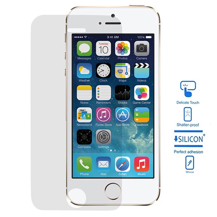 0.2mm Anti-spy Tempered Glass Screen Protector for iPhone 5 5s 5c-1