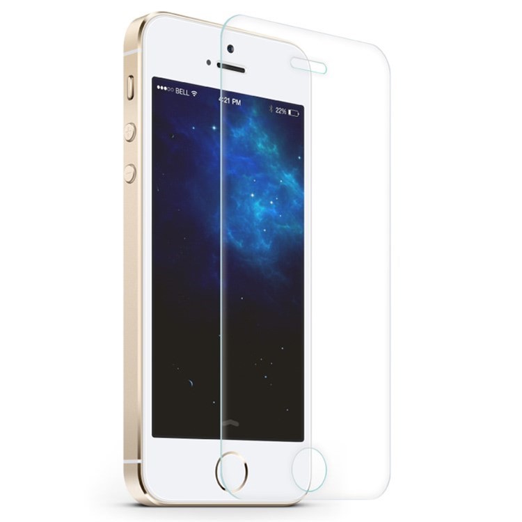ROCK 0.3mm Tempered Glass Screen Protective Film for iPhone 5c 5s 5 (Arc Edge)-2