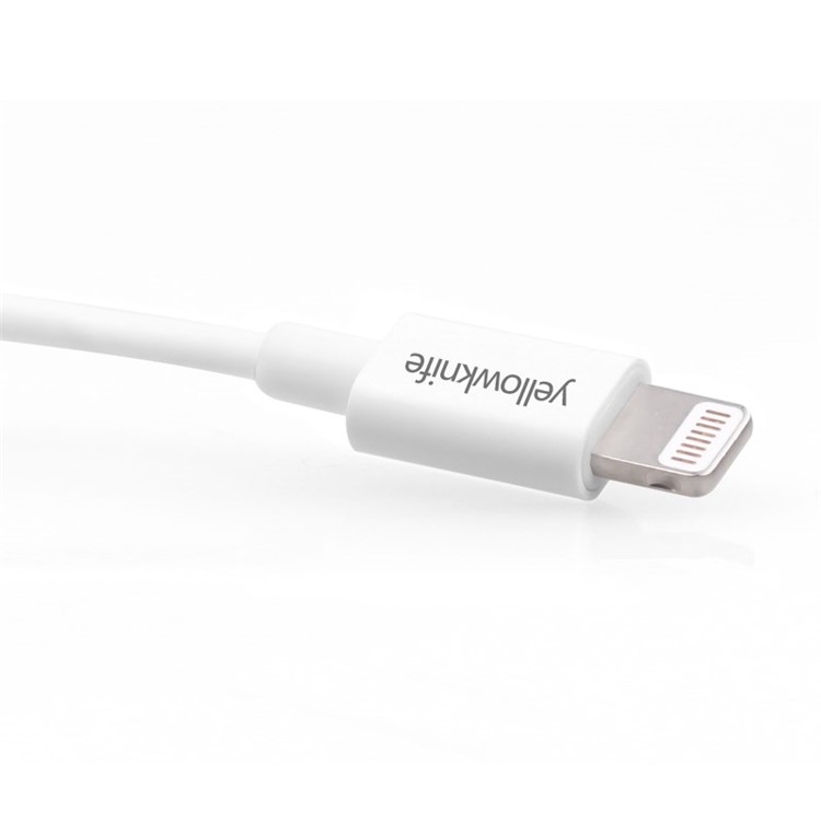 YellowKnife MFi Certified IOS7 1M Lightning 8pin Charge Sync Round Cable for iPhone 5s 5 5c iPad Air iPod Touch 5-2