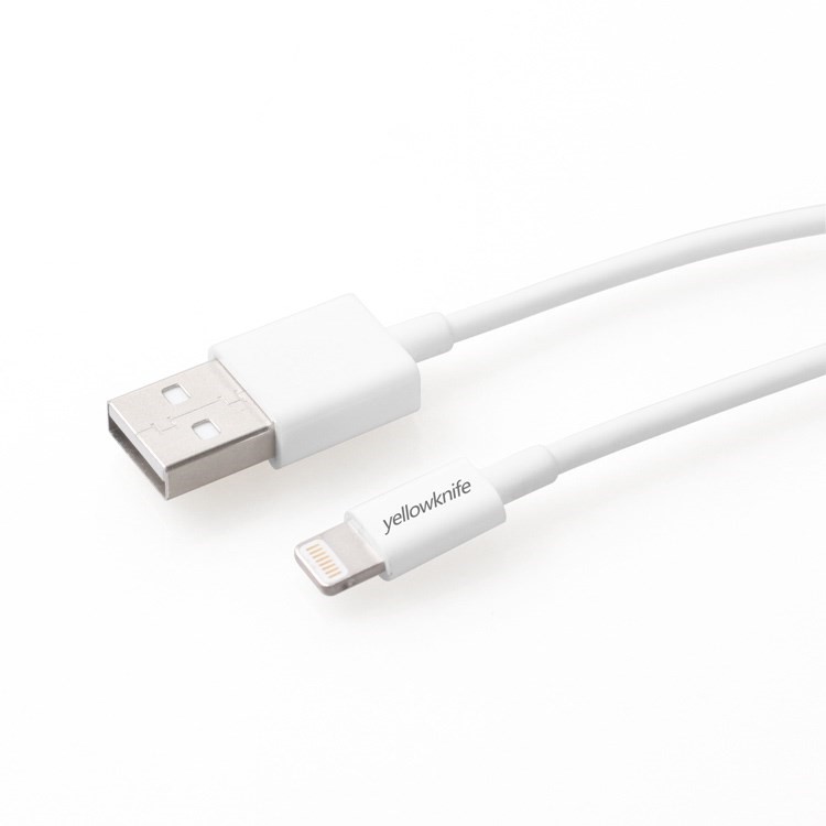 YellowKnife MFi Certified IOS7 1M Lightning 8pin Charge Sync Round Cable for iPhone 5s 5 5c iPad Air iPod Touch 5-4