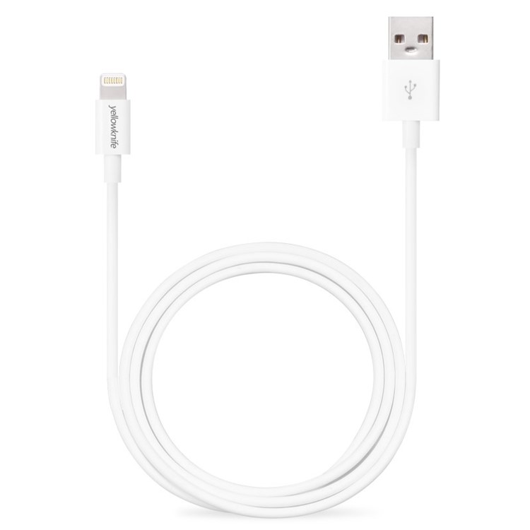 YellowKnife MFi Certified IOS7 1M Lightning 8pin Charge Sync Round Cable for iPhone 5s 5 5c iPad Air iPod Touch 5-5