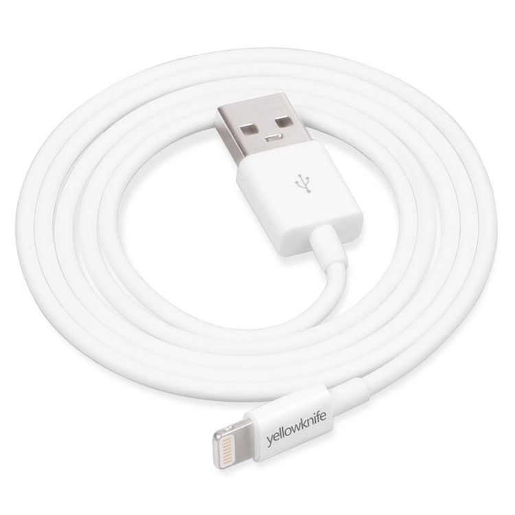 YellowKnife MFi Certified IOS7 1M Lightning 8pin Charge Sync Round Cable for iPhone 5s 5 5c iPad Air iPod Touch 5-6