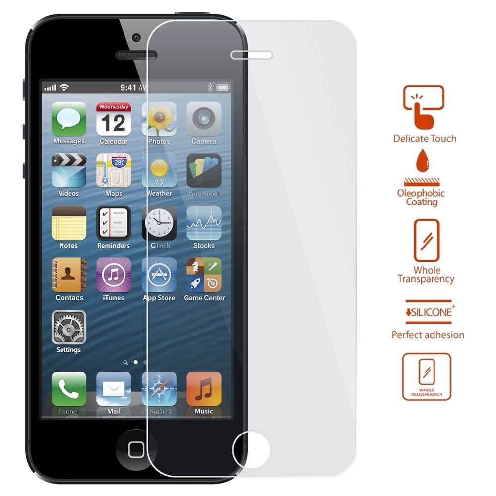 0.16mm 2.5D Explosion-proof Tempered Glass Screen Protector for iPhone 5s 5 5c (Arc Edge)-1