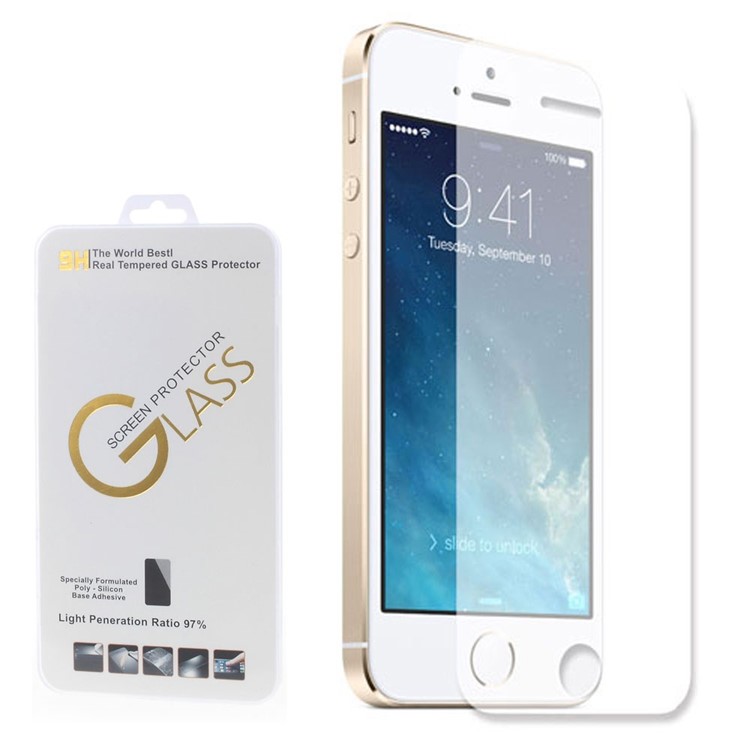 2.5D Ultra Thin 0.2mm Tempered Glass Screen Protector for iPhone SE 5s 5c 5