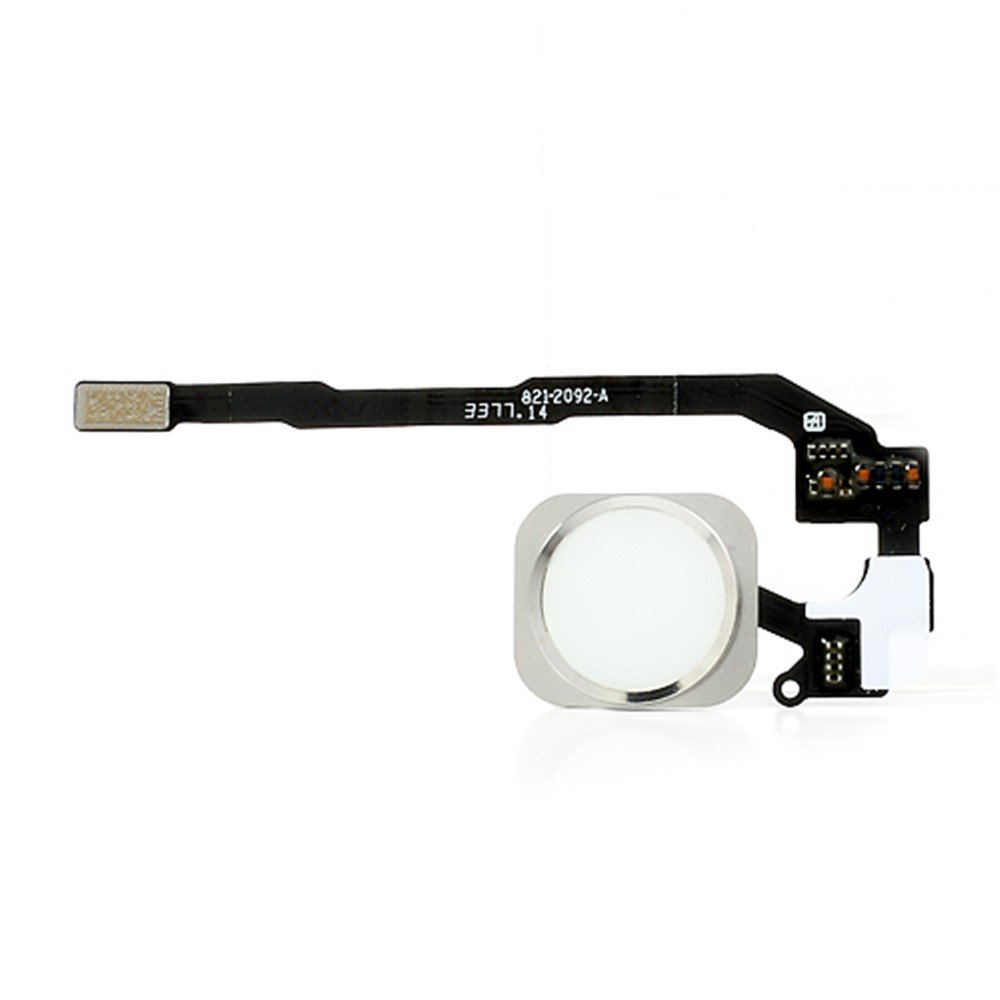 White Home Button with PCB Membrane Flex Cable Part for iPhone 5s (OEM)-1