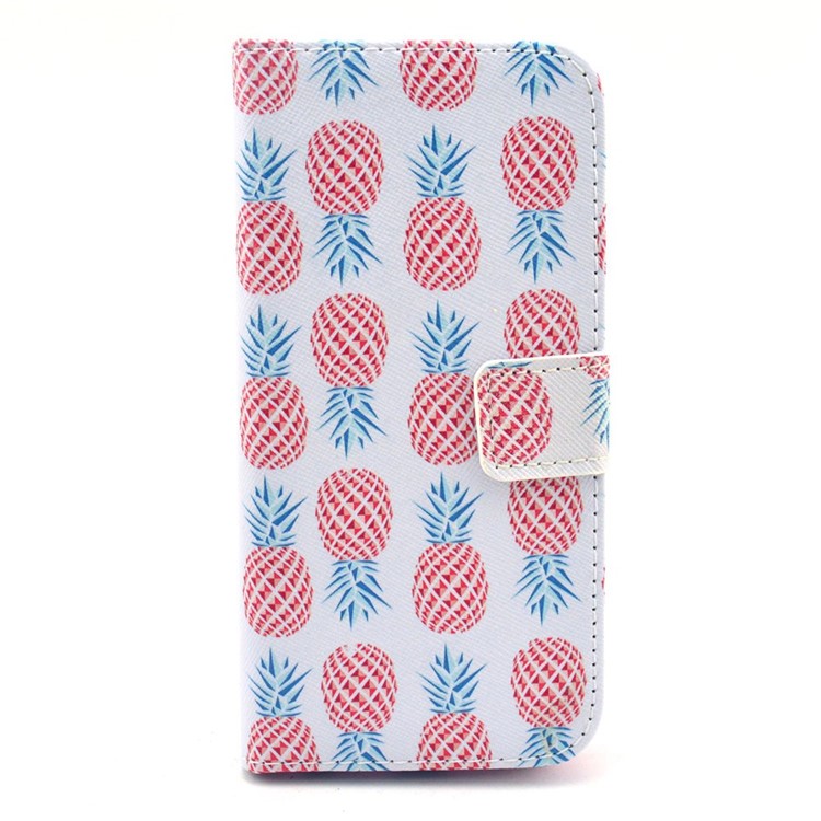 

PU Leather Card Holder Case for iPhone 6 6s 4.7 inch - Red Pineapples Pattern