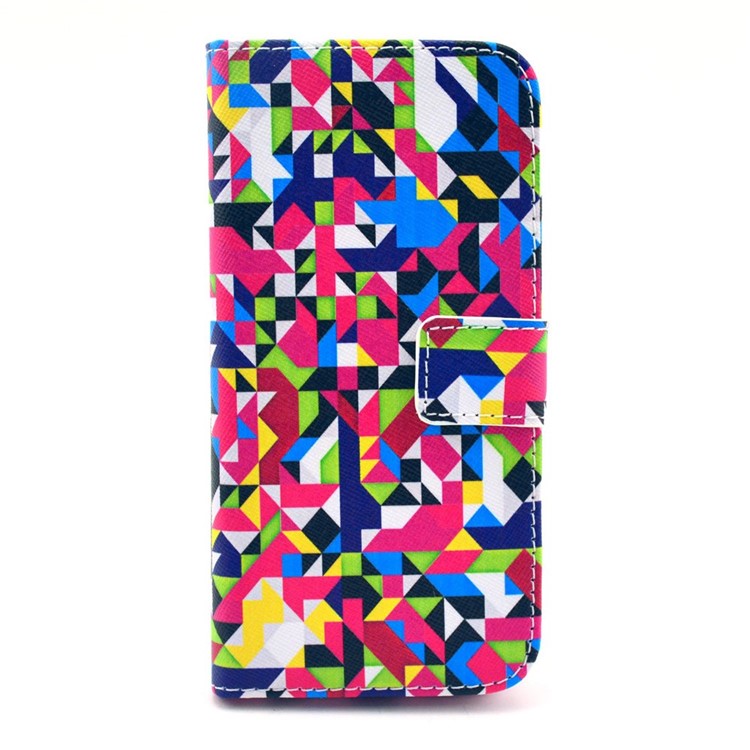 

PU Leather Stand Card Holder Case Shell for iPhone 6s 6 4.7 inch - Visual Space Pattern