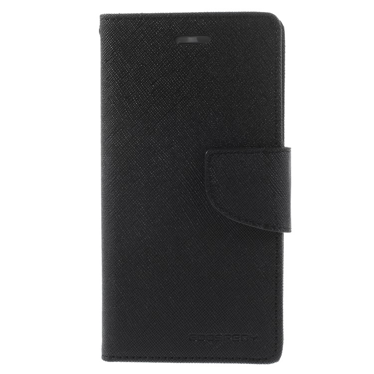 Mercury Goospery Fancy Diary Leather Case with Stand for iPhone 6 4.7 inch - Black-3