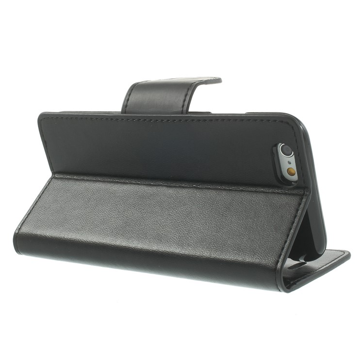 Mercury Goospery Smooth Leather Stand Case for iPhone 6 4.7 inch - Black-4