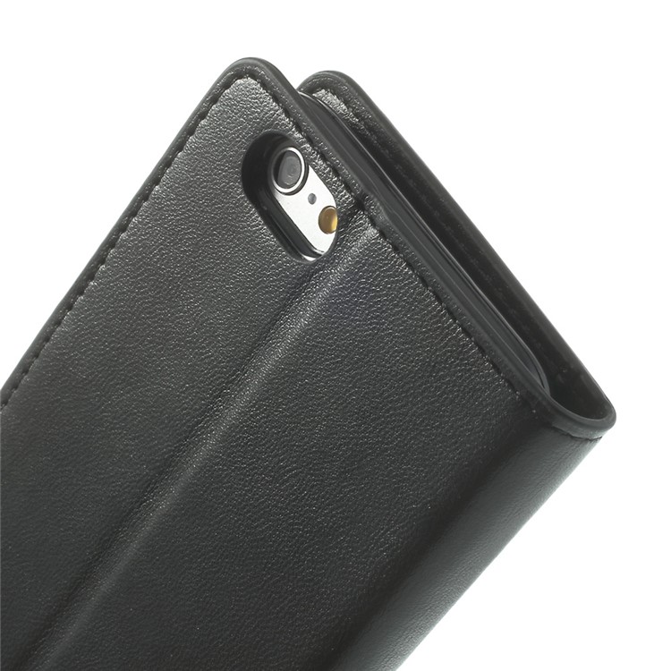 Mercury Goospery Smooth Leather Stand Case for iPhone 6 4.7 inch - Black-8