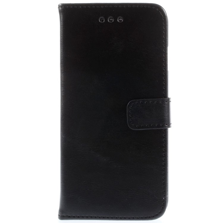 Retro Simulation Leather Wallet Stand Case for iPhone 6 4.7 inch - Black-3