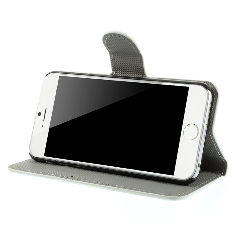 Zebra Stripes Leather Wallet Stand Case Shell for iPhone 6 4.7 inch-4