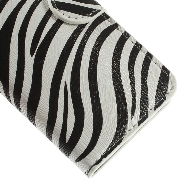 Zebra Stripes Leather Wallet Stand Case Shell for iPhone 6 4.7 inch-8