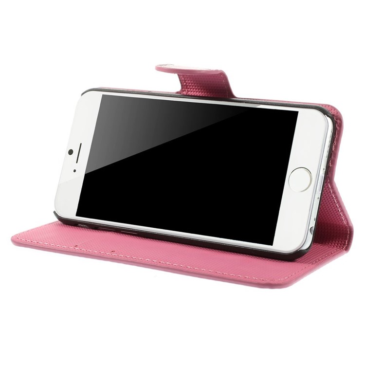 Elegant Lotus Folio Leather Stand with Card Slot Cover Shell for iPhone 6 4.7 inch-5