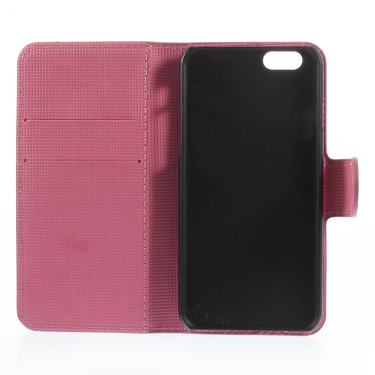 Elegant Lotus Folio Leather Stand with Card Slot Cover Shell for iPhone 6 4.7 inch-8