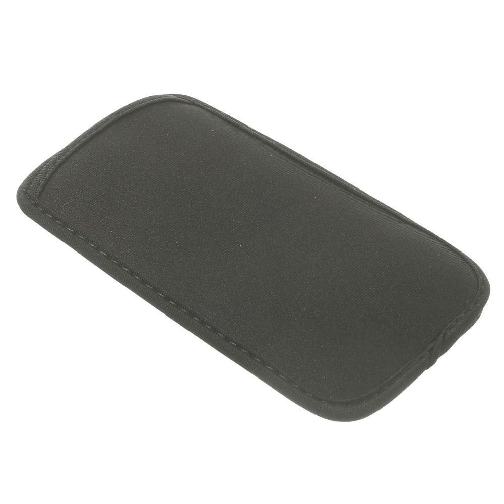 Black Soft Cloth Sleeve Pouch Bag for iPhone 6 4.7 inch iPhone 5 5s 5c, Size: 14.5 x 7.4cm-3