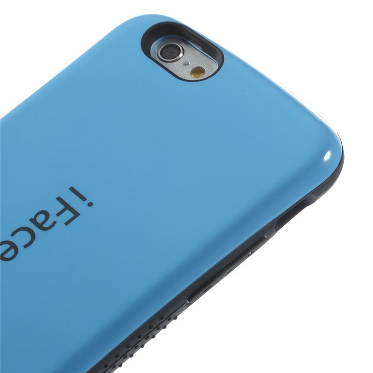 iFace Glossy PC & TPU Hybrid Case Shell for iPhone 6 4.7 inch - Deep Blue-3