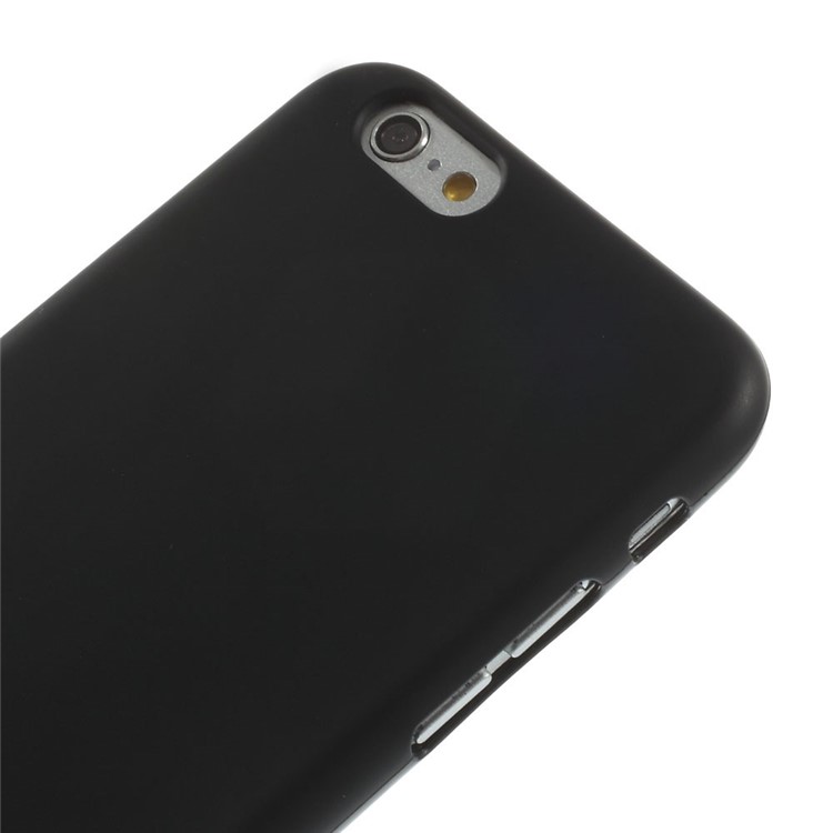 Matte Anti-fingerprint Soft TPU Case for iPhone 6 4.7 inch - Black-3