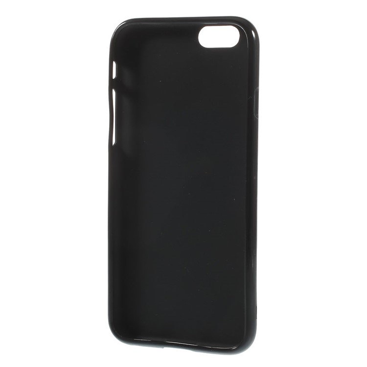 Matte Anti-fingerprint Soft TPU Case for iPhone 6 4.7 inch - Black-5