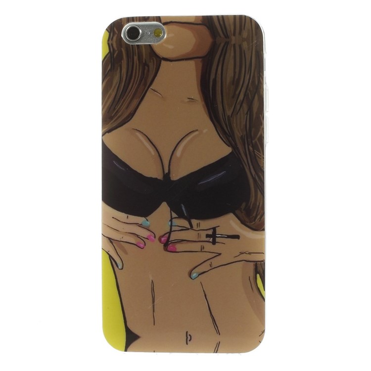 

Girl in Black Bra Glossy TPU Shell Cover for iPhone 6s / 6 4.7 inch