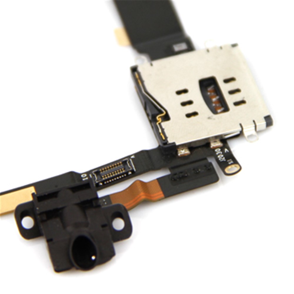 OEM Audio Jack Flex Cable with 3G Card Holder Connector for iPad 2 WiFi + 3G-3