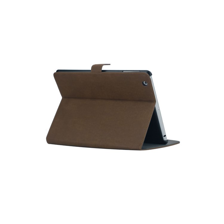 Vintage Smooth Matte Leather Stand Case for The New iPad 3 iPad 2 4 with Stand - Dark Brown-3