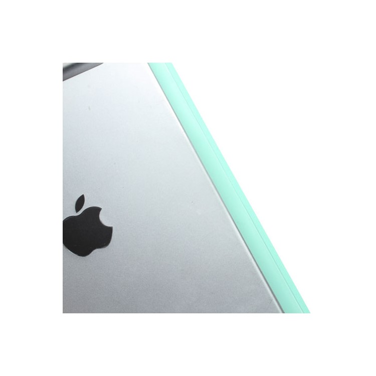 Cyan Slim Magnetic Leather Smart Cover Wake/Sleep with Back Hard Plastic Case for iPad 2 / 3 / 4-6