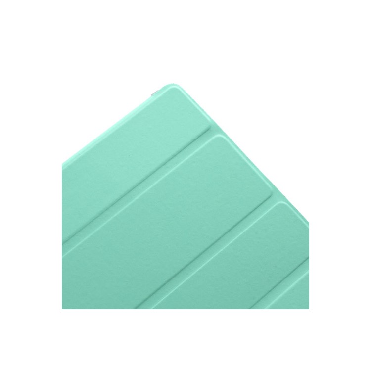 Cyan Slim Magnetic Leather Smart Cover Wake/Sleep with Back Hard Plastic Case for iPad 2 / 3 / 4-7